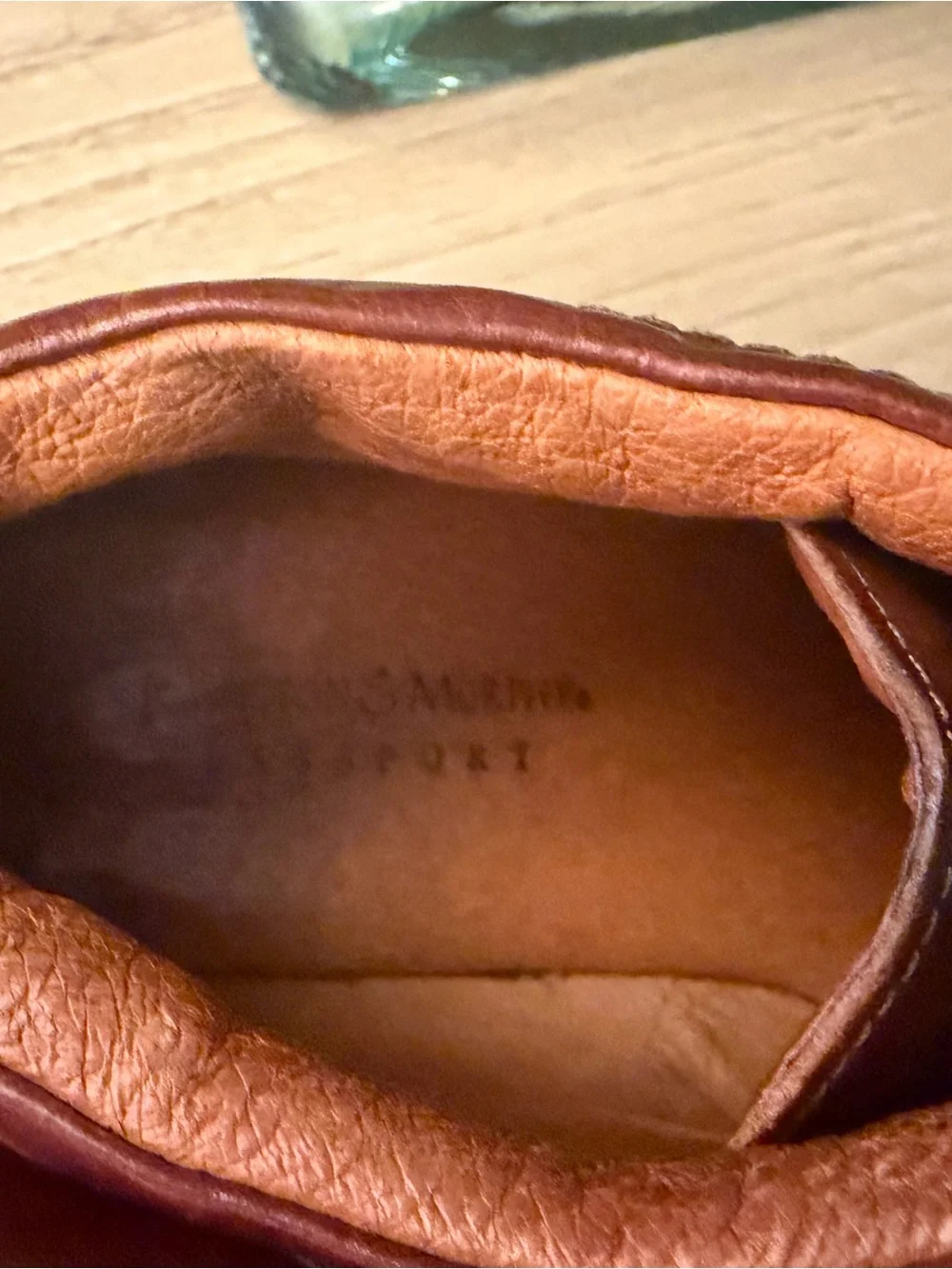 Johnston & Murphy passport made in Italy Chestnut Brown Leather Chukka Boots 10*